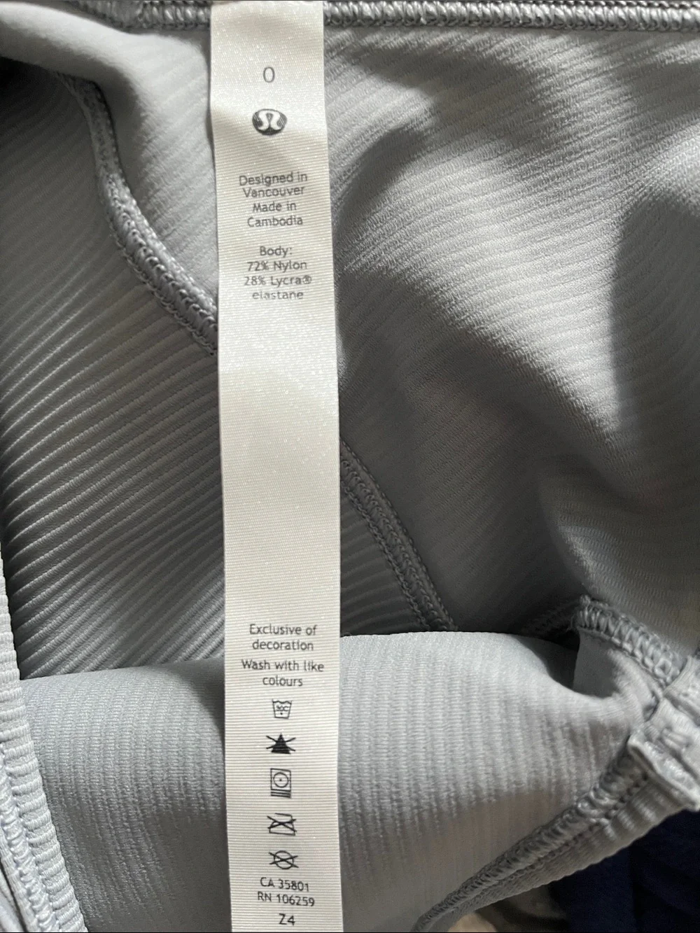 lululemon athletica Ribbed Scoop Tank - Light Gray